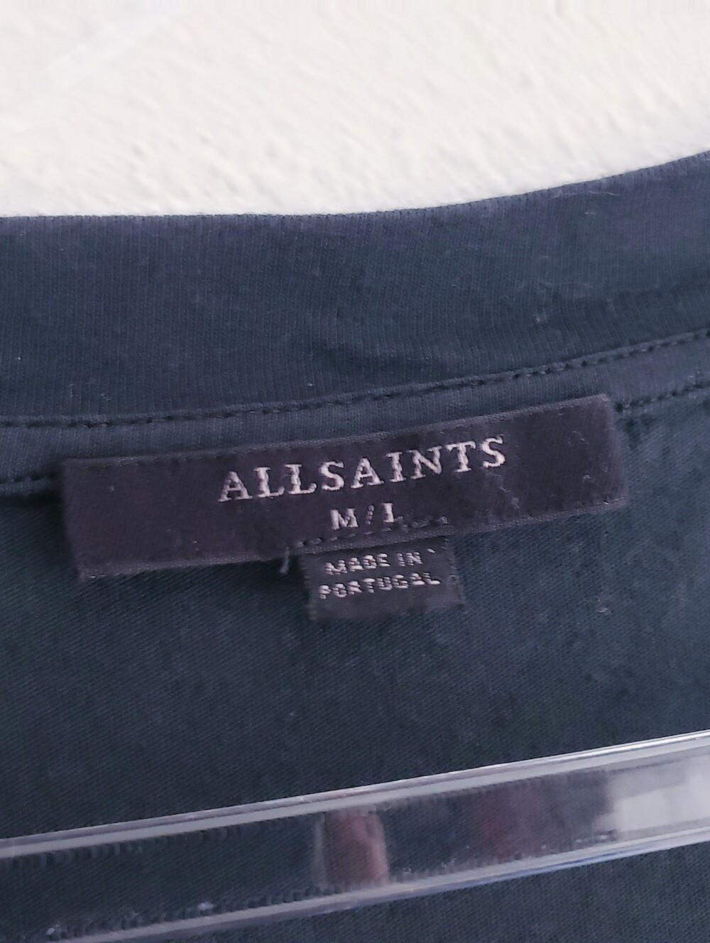 All Saints Staple Black Short Sleeve Tee Shirt - Picture 4 of 5